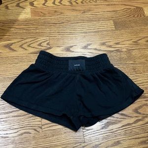 Talentless black high waisted boxing shorts- small